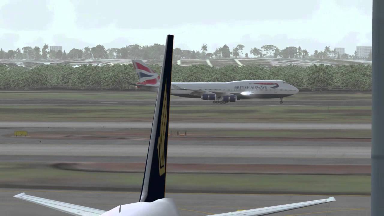 British Airways Boeing 747 - Singapore Changi Airport