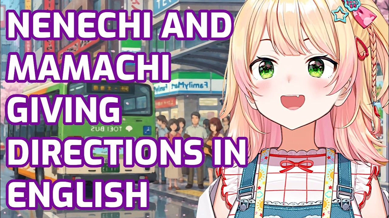 [hololive] Nene And Her Mom Trying To Give Directions To Foreigner [ Momosuzu Nene ]