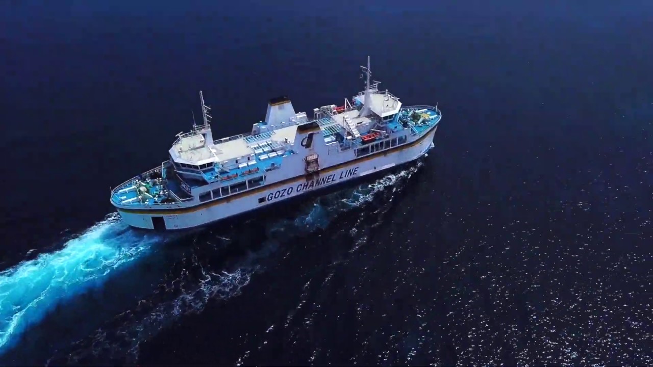 Gozo Channel Ferry Drone Crossing