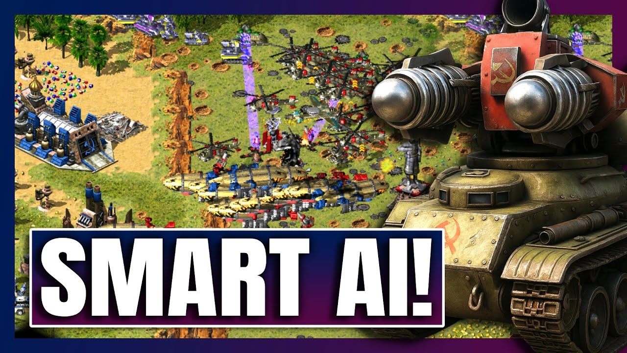 Smart AI Mod | Red Alert 2 - Face to Face | (2 vs 6)