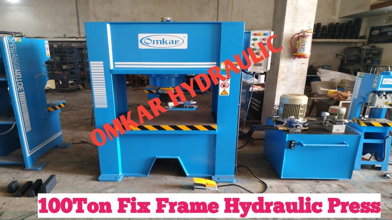 100 TON FIX FRAME HYDRAULIC PRESS || OMKAR HYDRAULIC