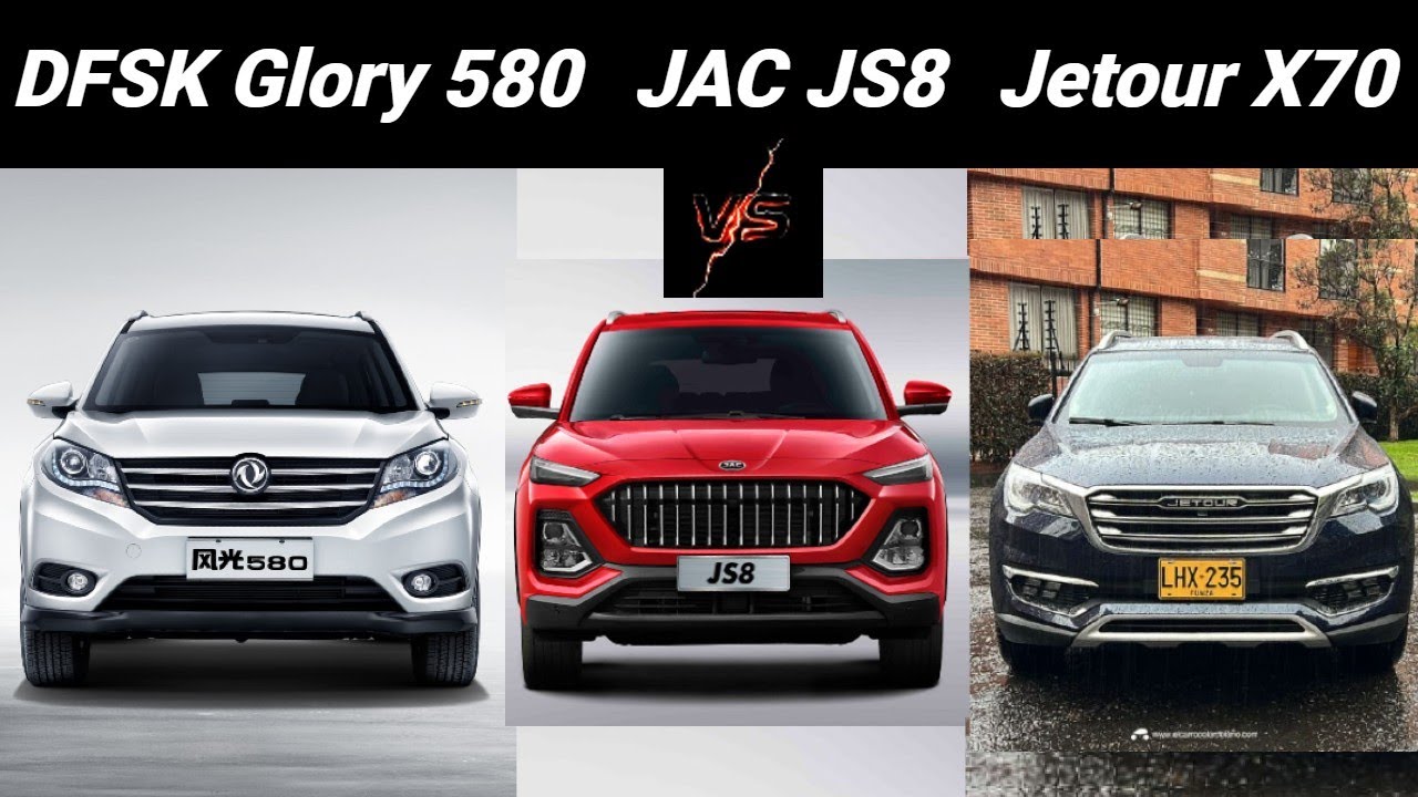 Comparativo DFSK Glory 580 vs. JAC JS8 vs. Jetour X70 / ¿Cuál será la mejor SUV china de tres filas?