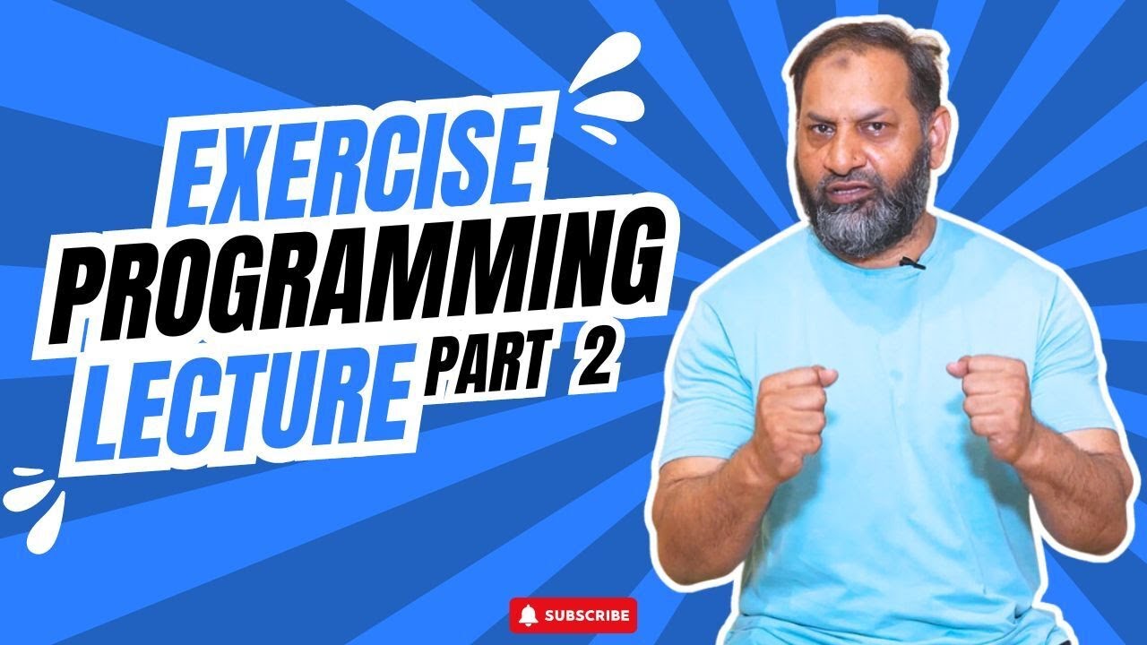 Exercise Programming Lecture Part 2 | Rizwan Bhatti 💪
