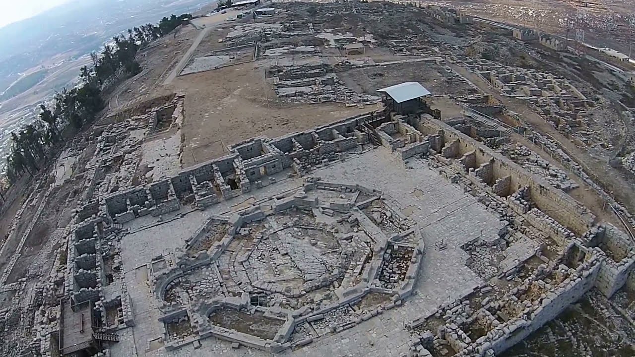 Mount Gerizim - Aerial views (BibleWalks.com)