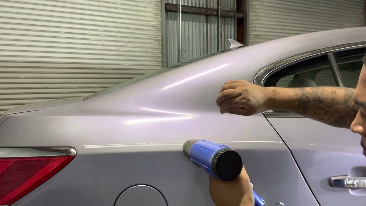 How to remove pinstripes with just heat