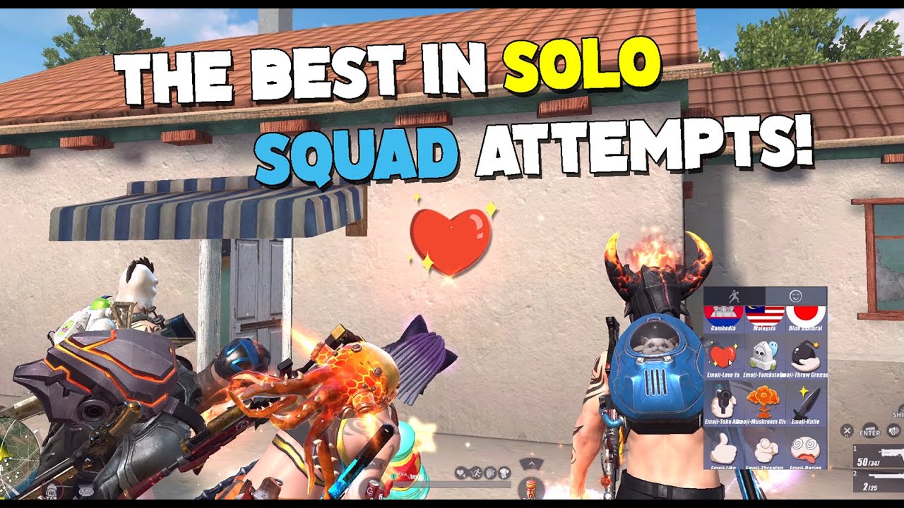 BEST PLAYS IN SOLO SQUAD ATTEMPTS!(ROS GAMEPLAY)
