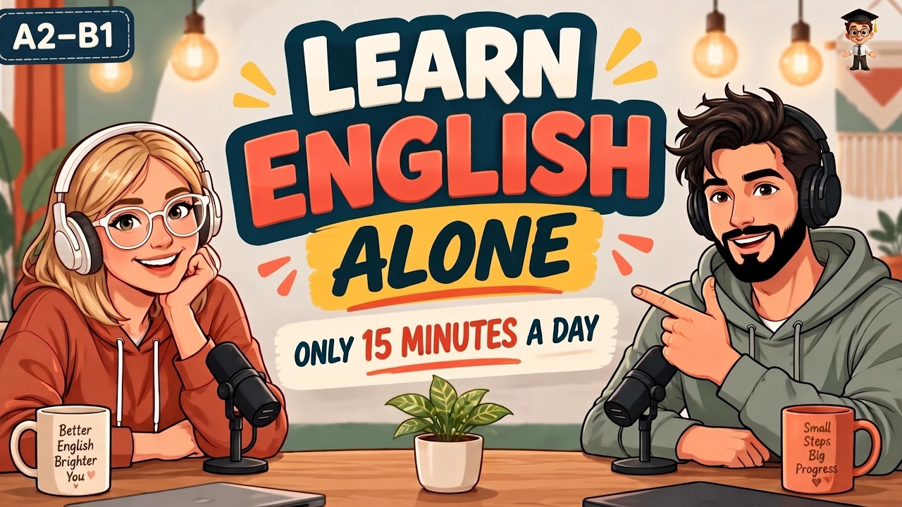 Learn English Alone in Just 15 Minutes a Day | Daily English Practice (A2&ndash;B1)
