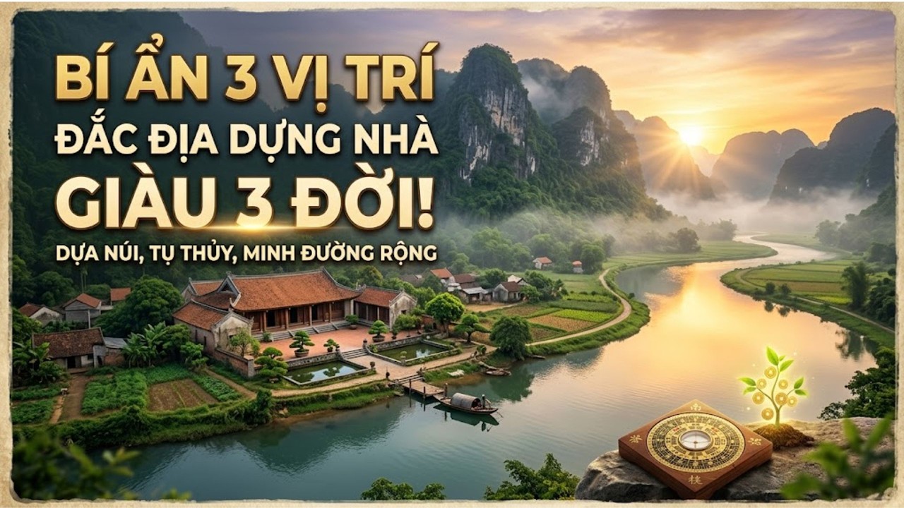 Bí Ẩn 3 Vị Trí Đắc Địa – Xây Nhà Ở Đây Con Cháu Ba Đời | Phong Thuỷ
