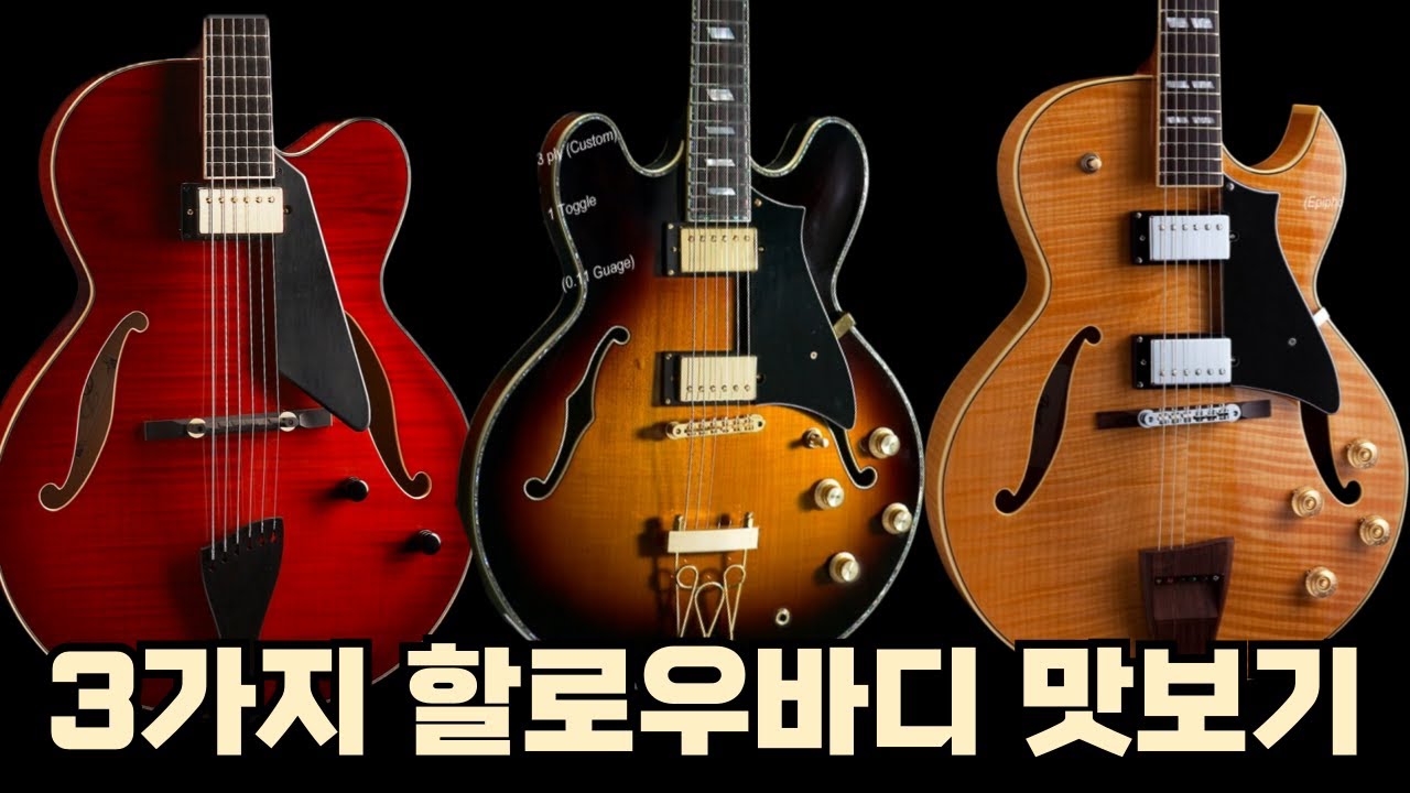 할로우바디 기타를 사기 전에 꼭 봐야 할 영상 세 가지 할로우바디 기타 #jazzguitar #peerlessguitar