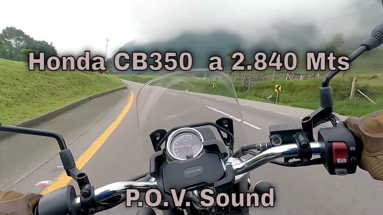 Тест-драйв Honda CB350 в горах | Звук от первого лица | Высота 2840 метров