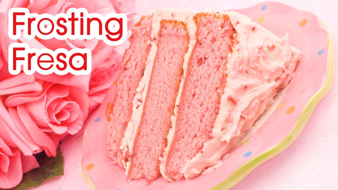 Frosting Buttercream de Fresa de Cream Cheese o Queso Crema