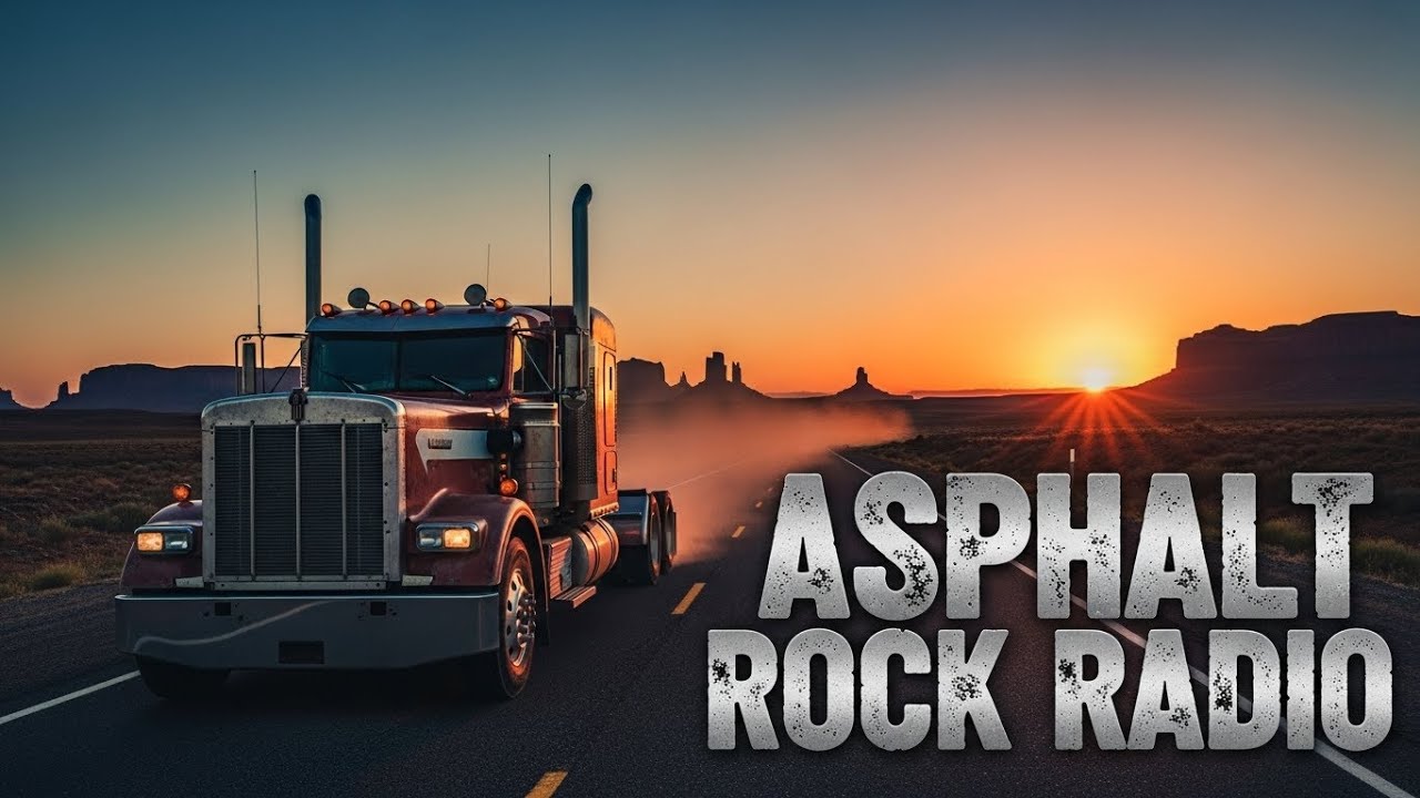 ASPHALT ROCK RADIO &ndash; SUNSET OUTLAW TRUCKER MIX | DUST ROAD ROCK ANTHEMS | #SunsetOutlaw