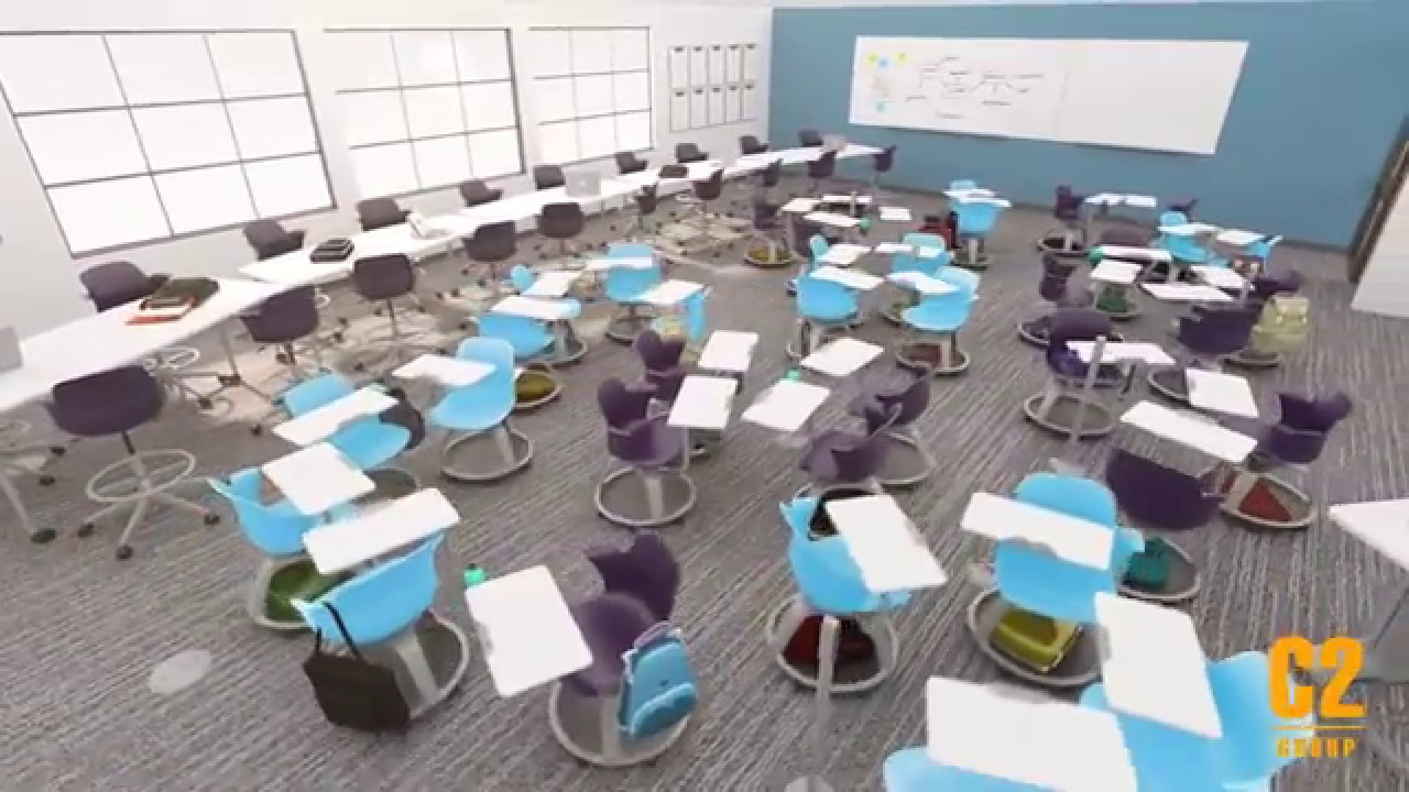 Sedia Node Steelcase postazione più richiesta nelle scuole  #01 - C2 Group Ambienti Apprendimento