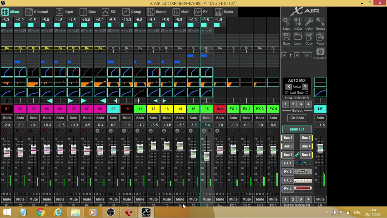 ออนซอนแบนด์ แสดงสด เพลงช้า | Multitrack Mixing by XR18