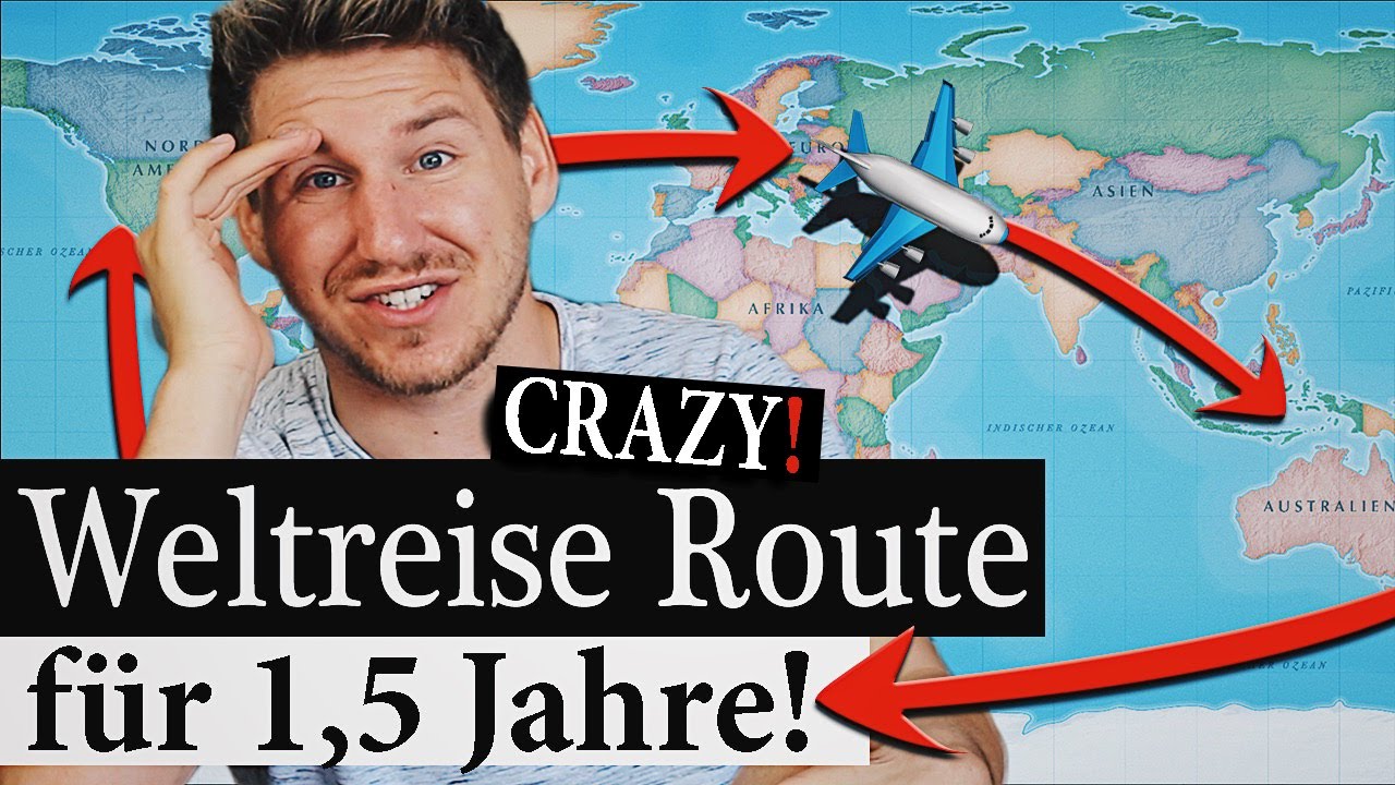 WELTREISE ROUTE 🌎✈️- Meine TRAUMLÄNDER und DAUER meiner Reise um die Welt! | Weltreise Planung