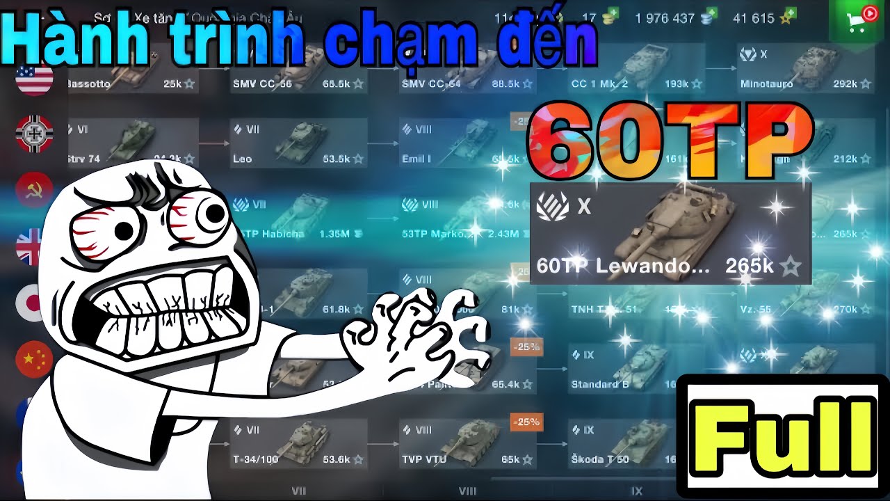 (Full) Hành tình chạm đến 60TP của tôi/NX_WOTB/World of Tanks Blitz