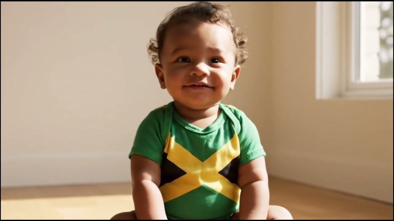 Jamaican baby that born on Independence Day🇯🇲👶😂❤️#explore #jamaica #viral #trending #subscribe #like