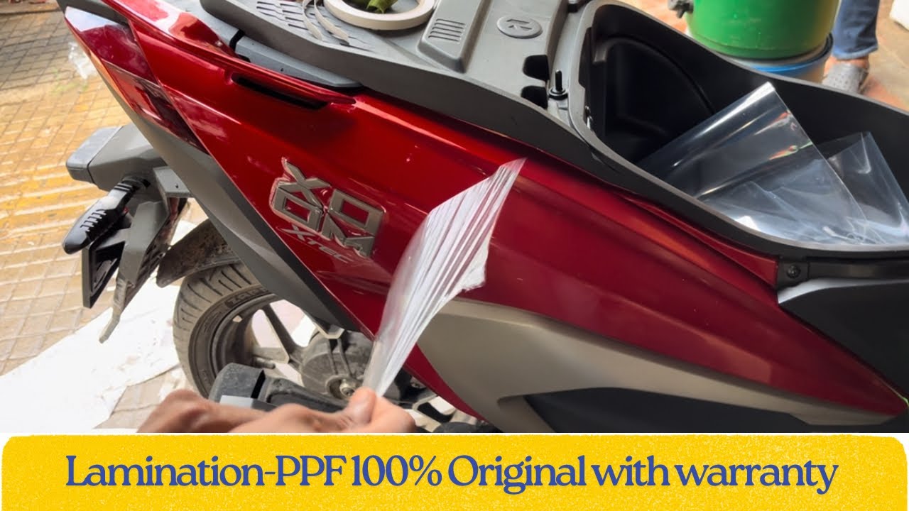 Hero Xoom 125 Lamination-PPF | Hero Xoom 125 Modifications | Karol Bagh | PPF | Xoom ZX 125