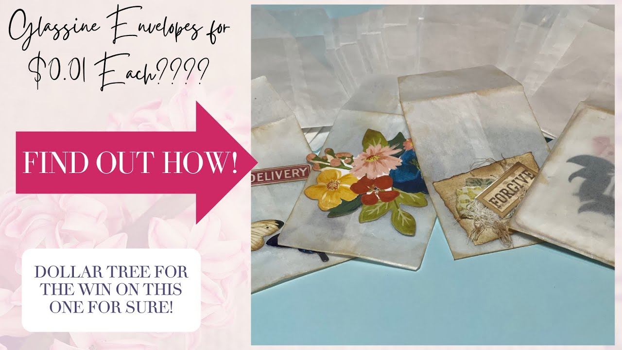 Glassine Envelopes for $0.01 Each!!! - Find Out this DIY Trick - Dollar Tree for the WIN!