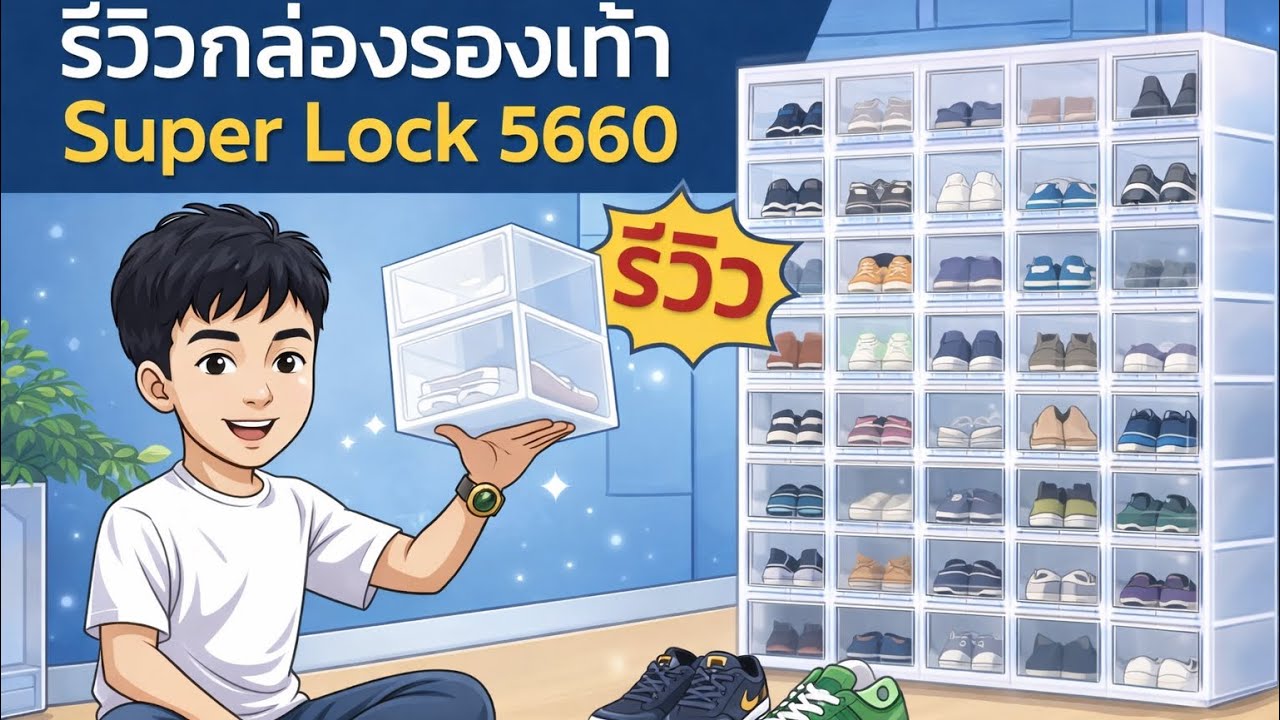 Review ￼Super Lock กล่องรองเท้า | รุ่น 5660 