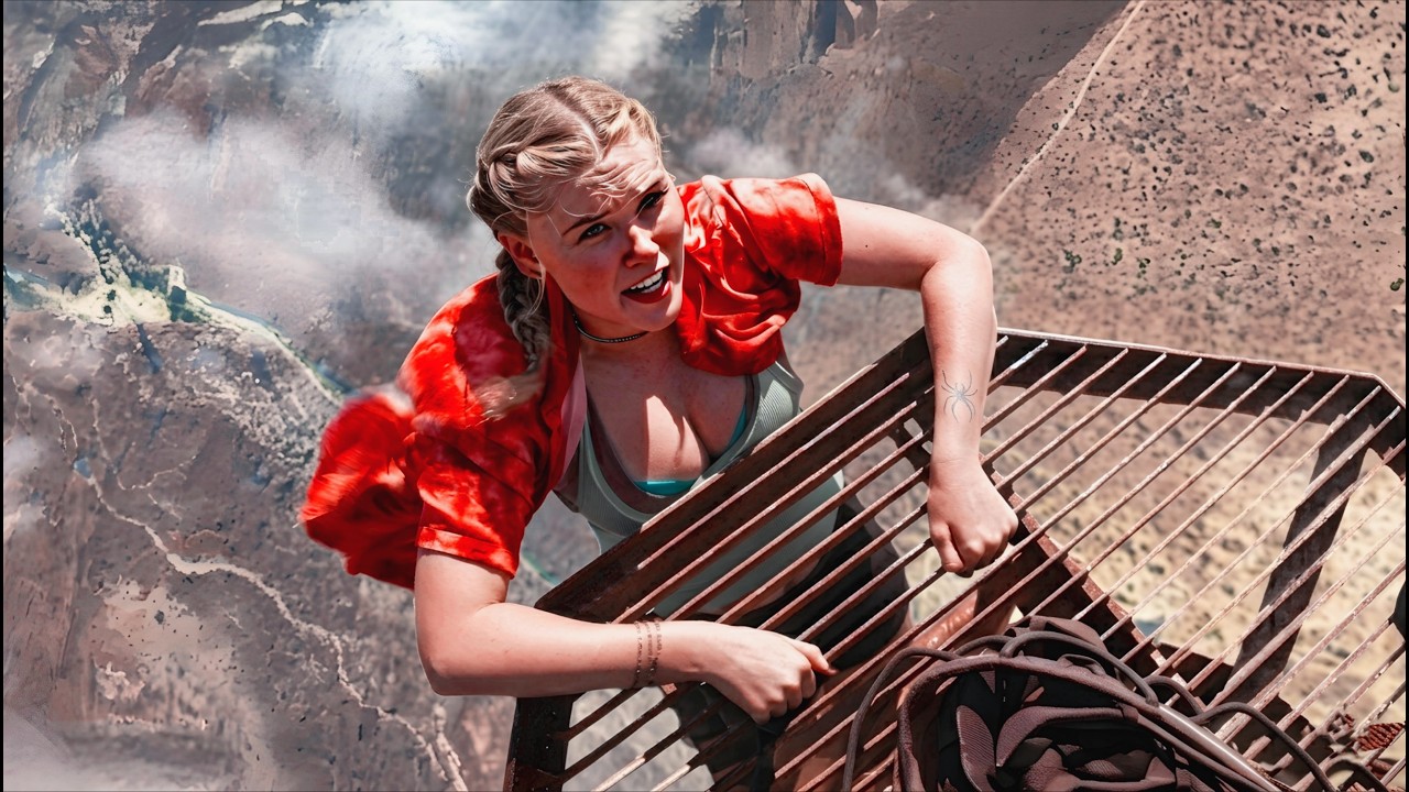 This Girl Got Stuck on the World's Tallest Tower (Fall movie explanation in Hindi/Urdu)