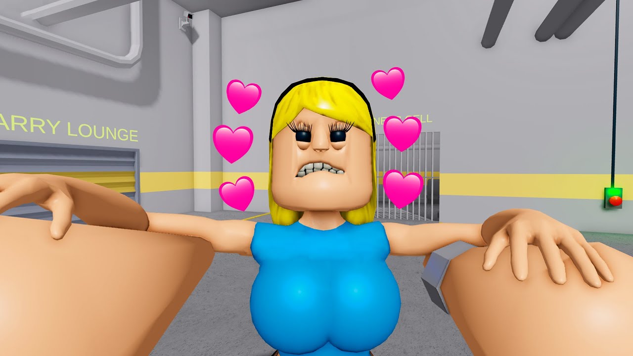 BARRY WOMAN NEEDS HELP in BARRY'S PRISON RUN! #roblox #obby