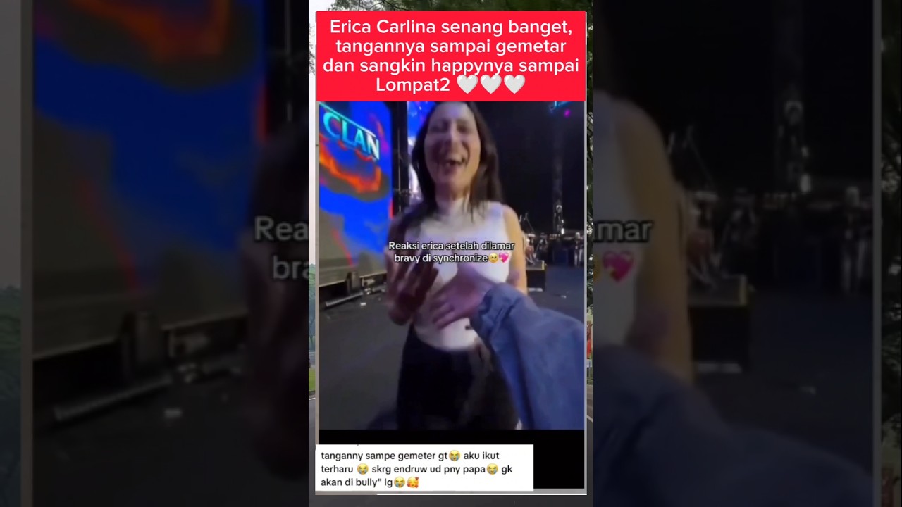 Reaksi Erica Carlina usai terima lamaran DJ Bravy Vconk