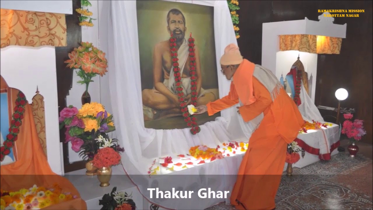 Rev  Prabhanandaji Visit 2013 Ramakrishna Mission Narottam Nagar