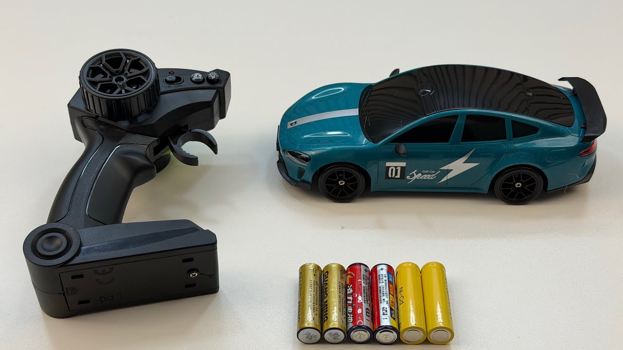Unboxing special RC drift racing car, electric police car, city RC bus, electric log grabber