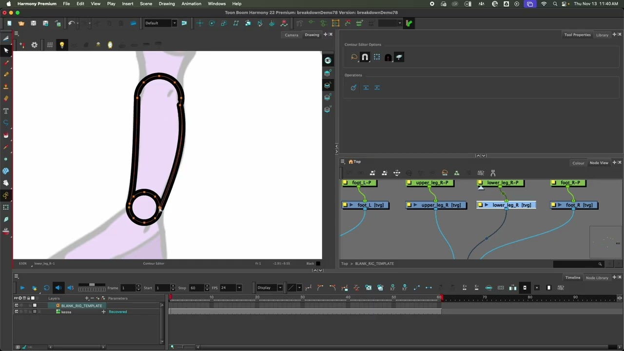 Toon Boom Harmony - Character Rigging - Character Breakdown Drawing