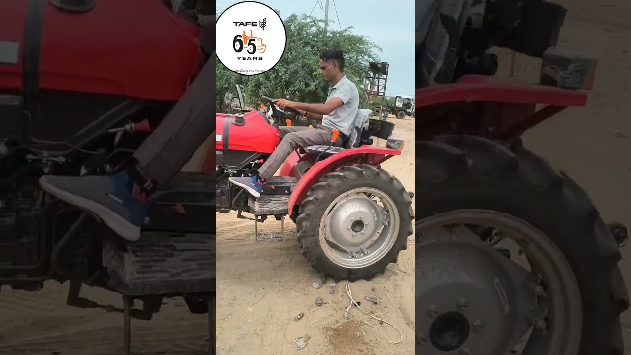 Power steering MF 5225 mini tractor #trending #shorts #automobile
