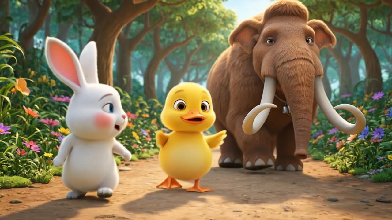 🐰🐤Roro, Dodo, and Mumu: Exploring the Magic Cave & The Mystery of the Giant Footprints 🐾