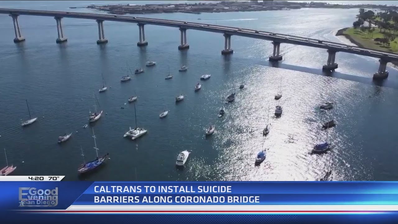 Caltrans to install suicide barriers along Coronado Bridge