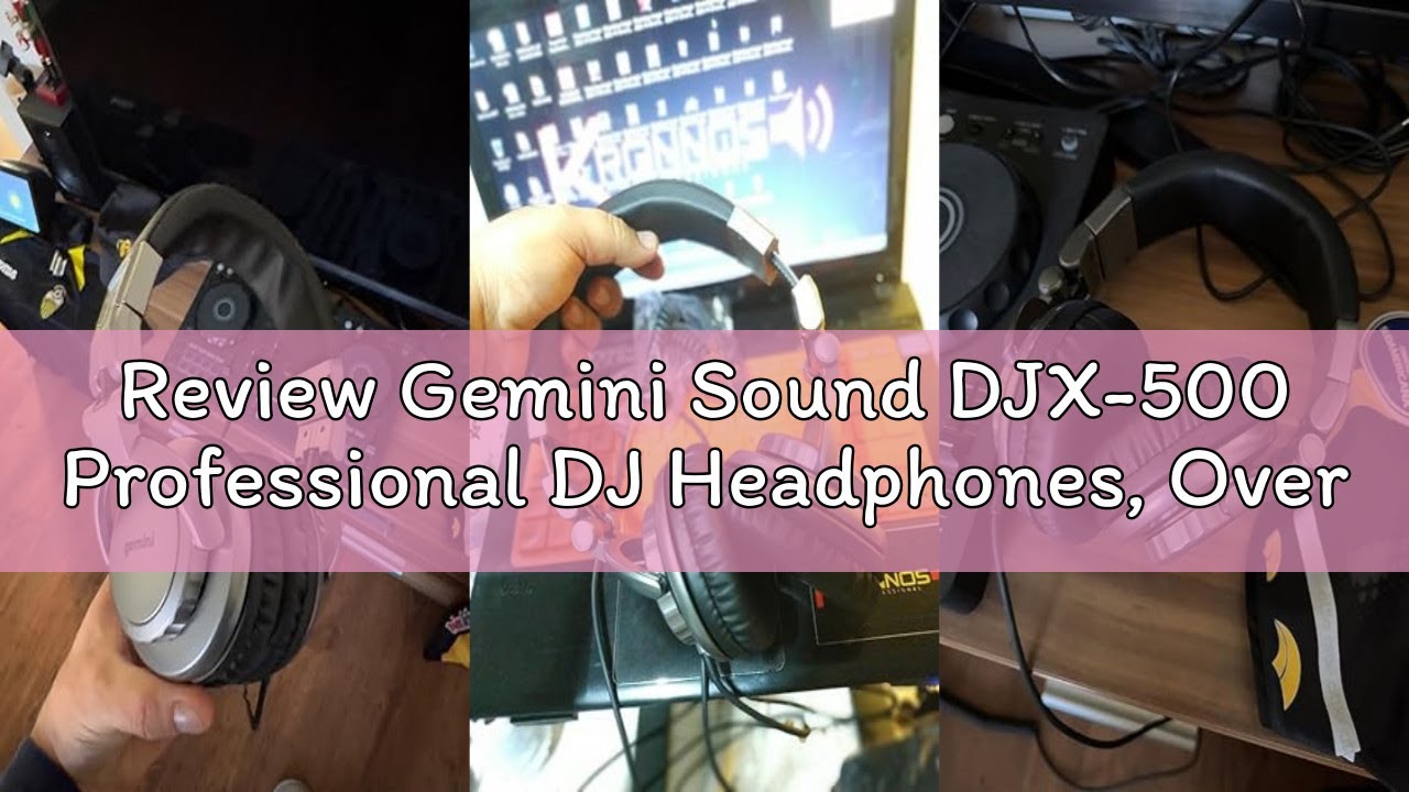 Review Gemini Sound DJX-500 Professional DJ Headphones, Over-Ear, Wired, 90°/180° Rotating Joints, 5