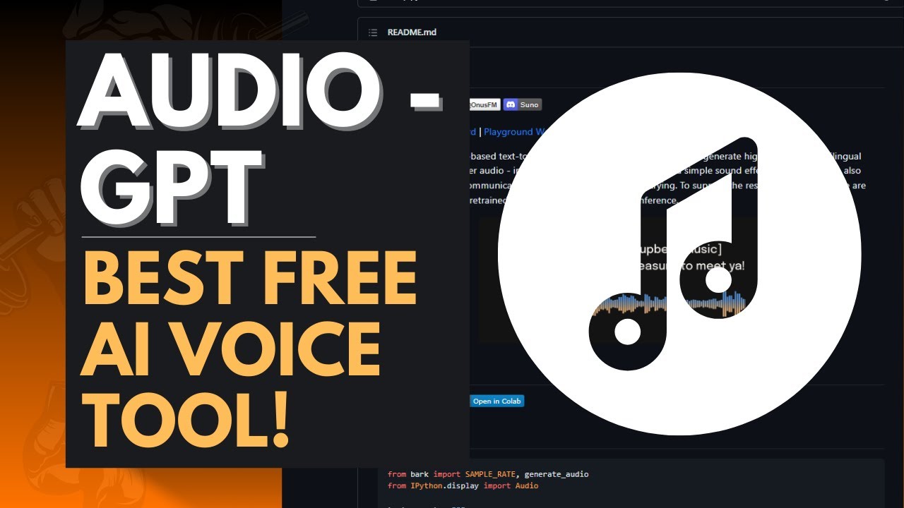AudioGPT: BEST FREE AI Voice Tool for Complex Audio Information Processing - Speech and Sound