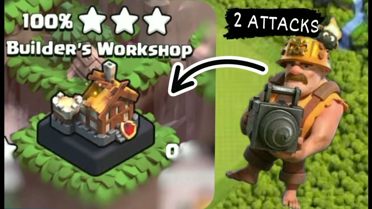 Builder workshop level 5 (Super Miners) - Clan capital | default layout - 2attacks