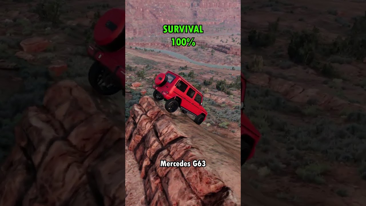 SUV Jump Survivability Test