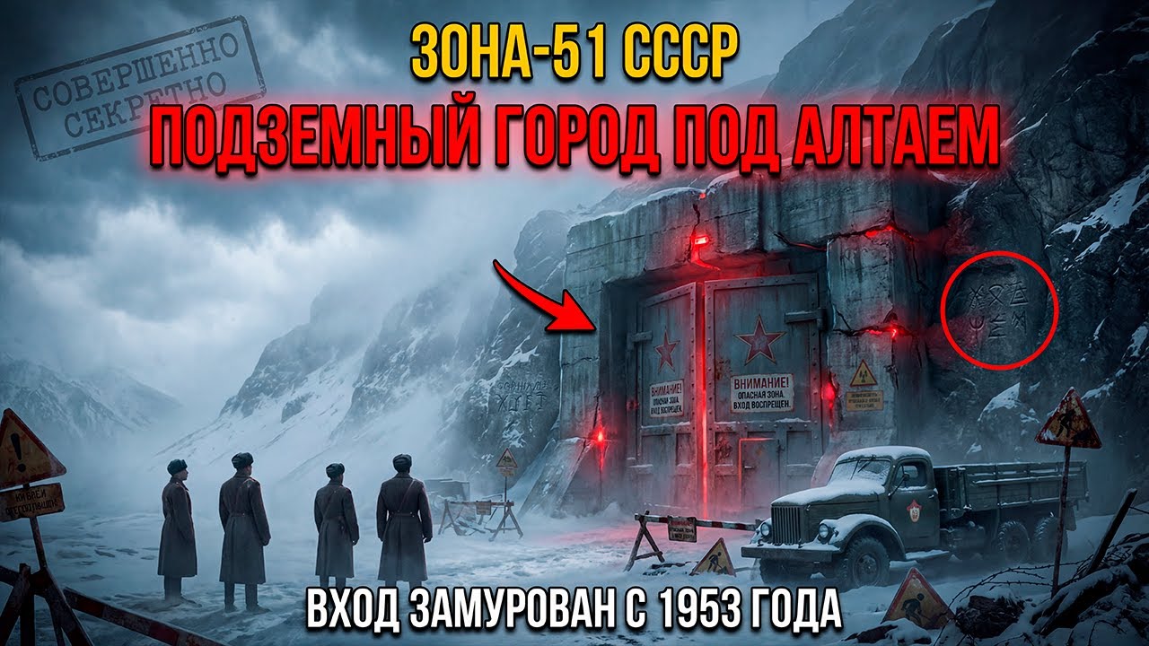 🔒 ЗОНА-51 СССР: Подземный город под Алтаем, о котором молчат 70 лет