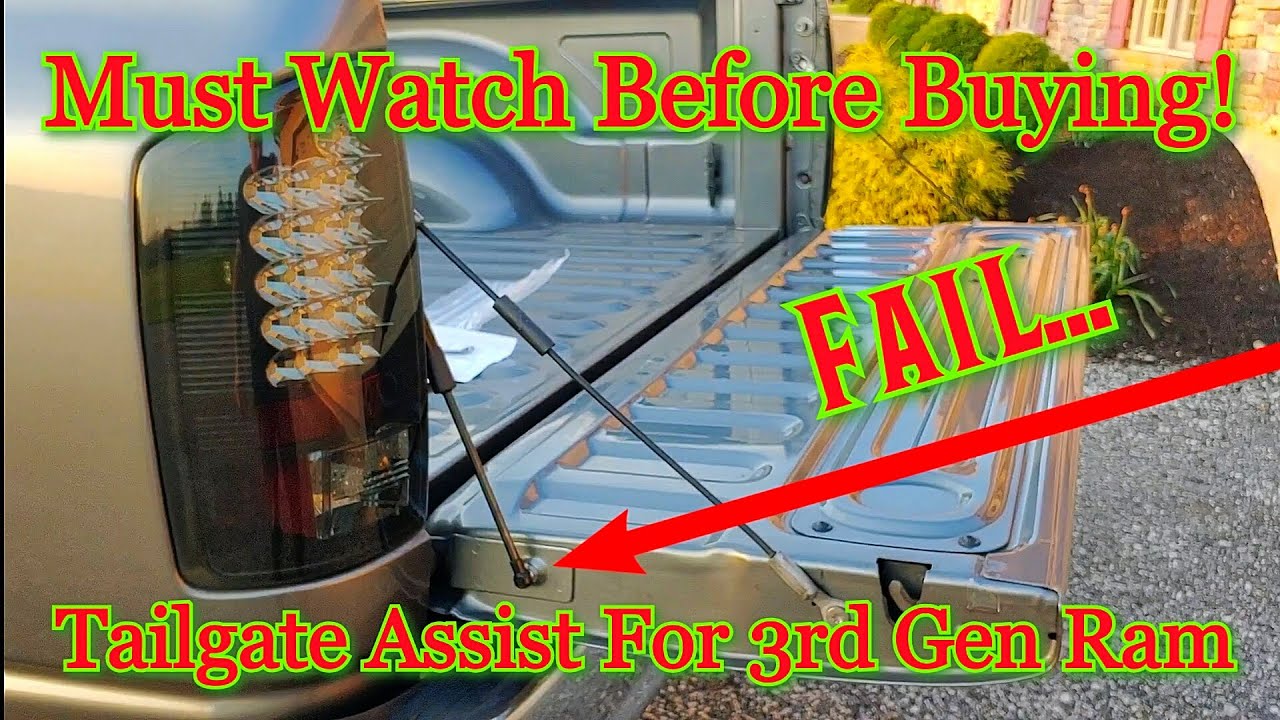 Installing Dodge Ram Tailgate Assist... ❌FAIL❌