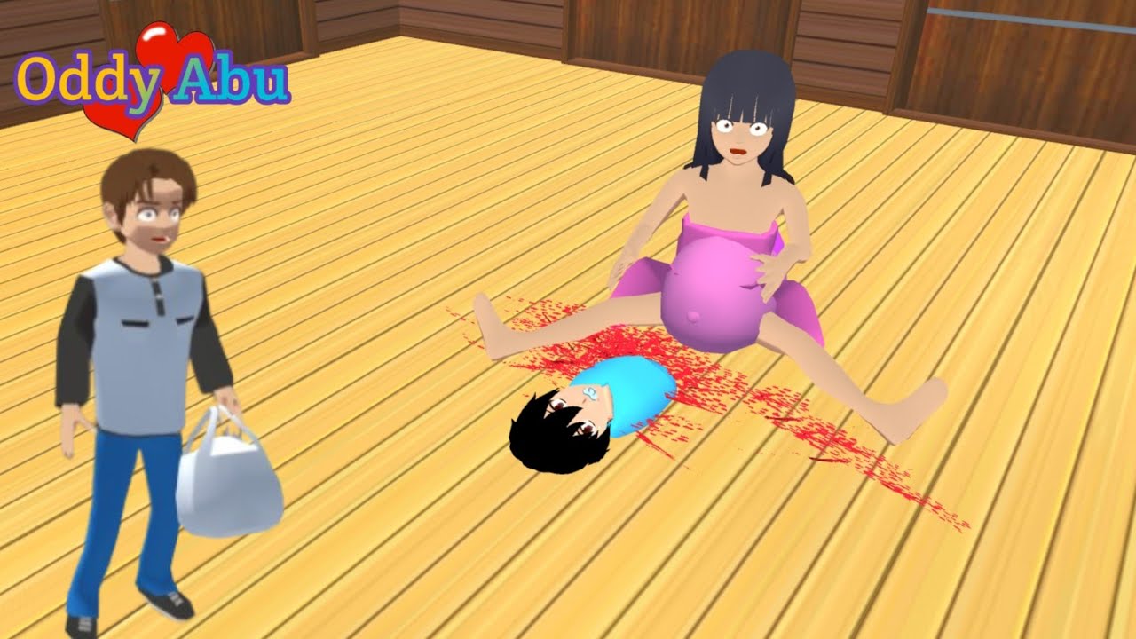 Mio Hamil 😱 Kepeleset Di Kamar Mandi Banyak Darah  Melahirkan Bayi 😱l Sakura School Simulator