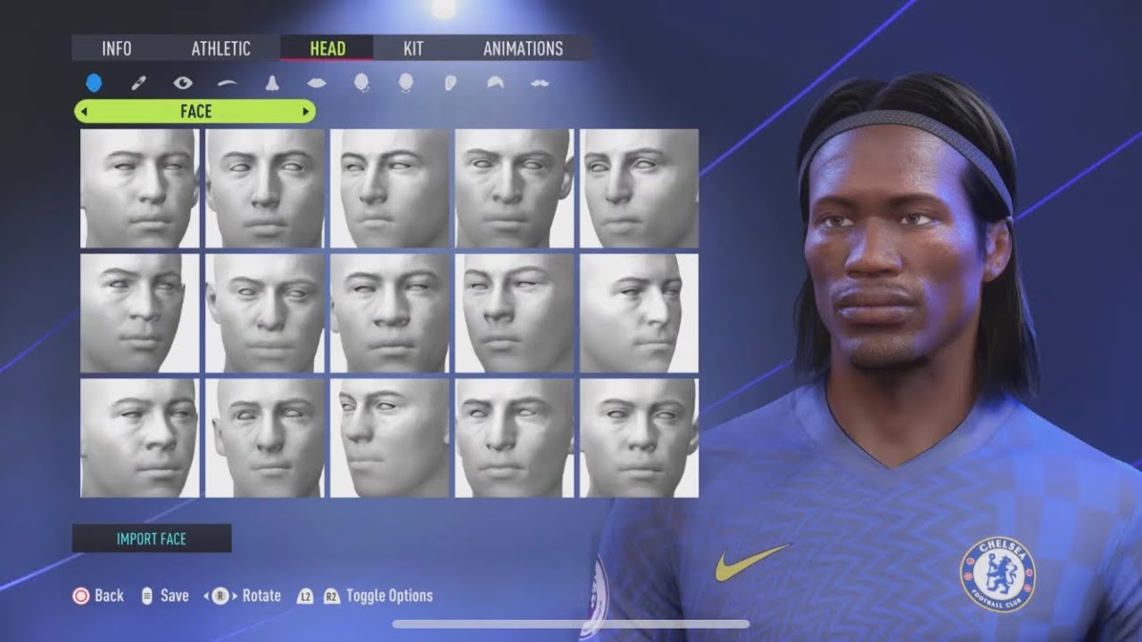 FIFA 23 How to make Didier Drogba Pro Clubs Look alike