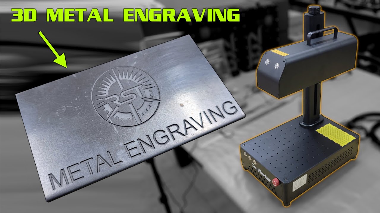 3D Metal Engraving W/ ComMarker B4 Fiber Laser