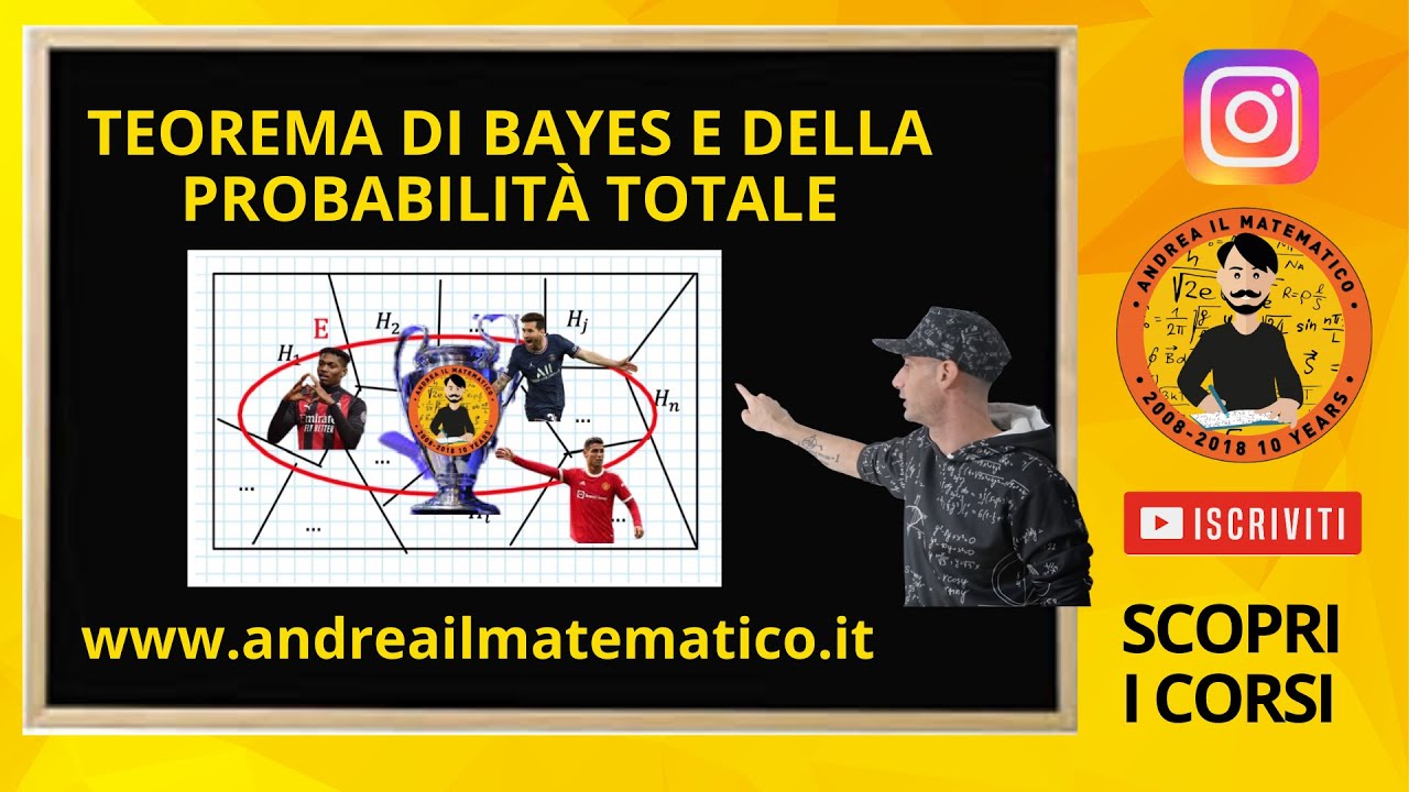 Teorema di Bayes e della probabilità totale- STATISTICA PROBABILITÀ - Andrea il Matematico