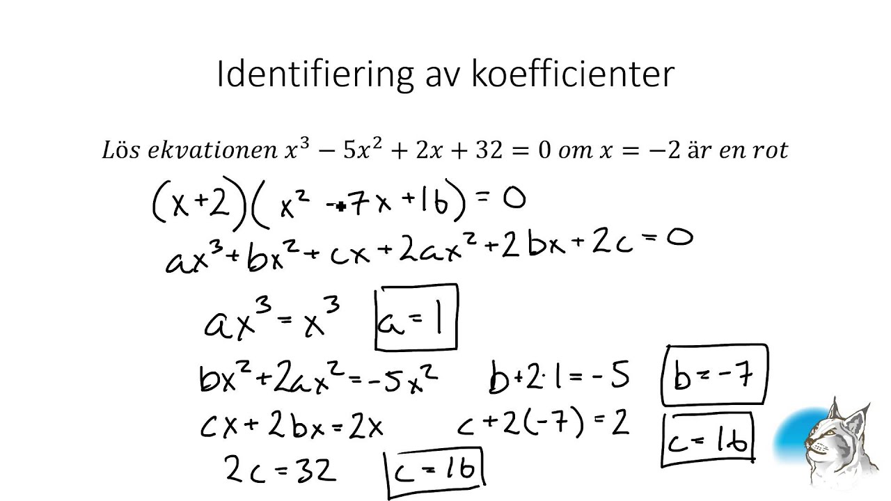 Ma4 7.2 Polynomekvationer med komplexa rötter