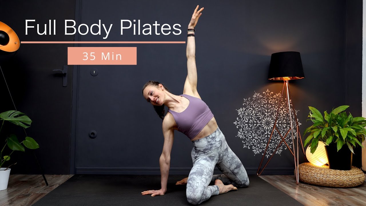 35 Min Full Body Pilates Workout für Fortgeschrittene - Ganzkörpertraining - deutsch