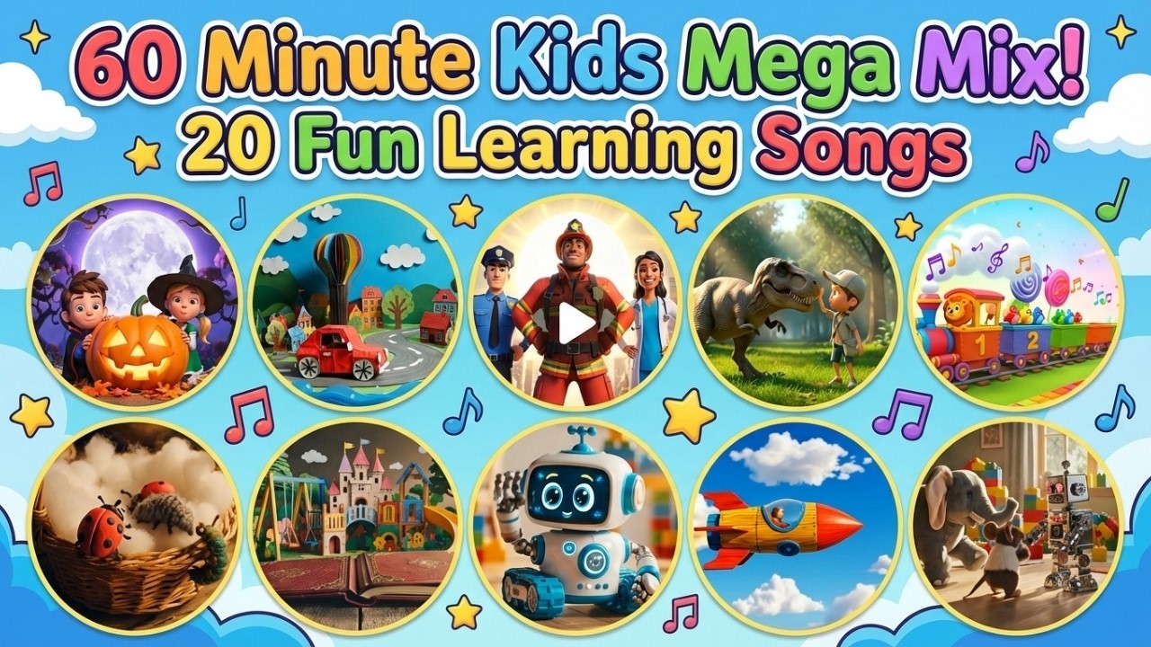 Best Nursery Rhymes Compilation! 🎶 60 Min Fun Songs