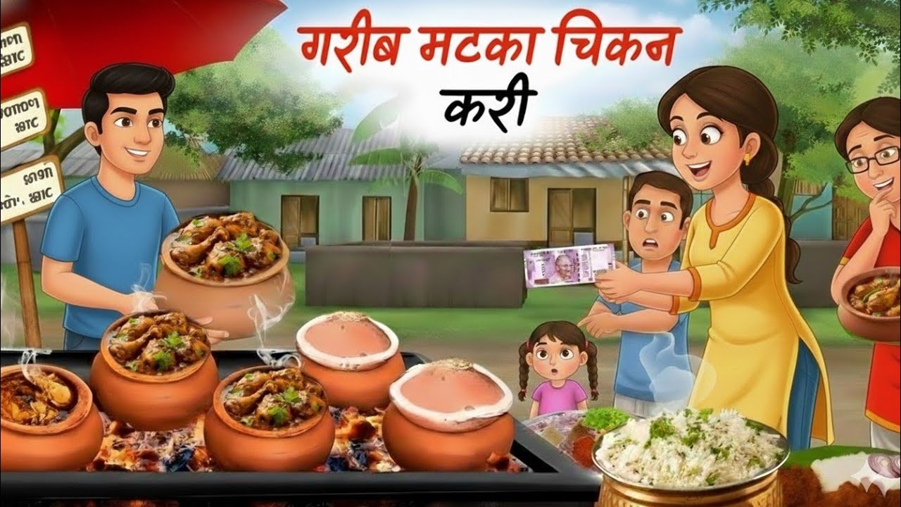 गरीब मटका चिकन वाला | Pot Chicken Curry Wala Hindi Kahani | Moral Stories | Matka Mutton| Kahaniyan 