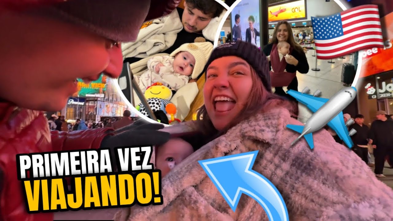 PRIMEIRA VEZ VIAJANDO COM UM BEBÊ *CHEGAMOS NOS EUA🇺🇸❤️