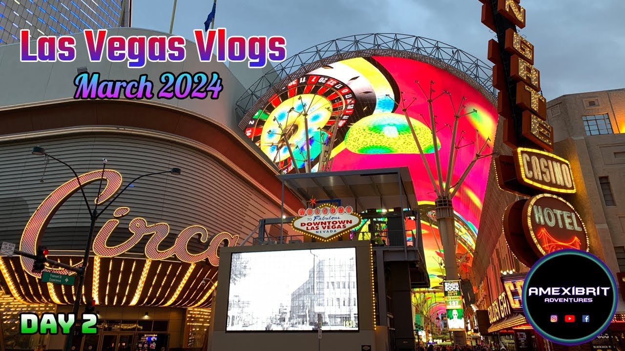 Las Vegas Vlog - March 2024 - Day 2 - Ameribrunch Cafe, Pinkbox, 8 East, Circa, Plaza, Slots!