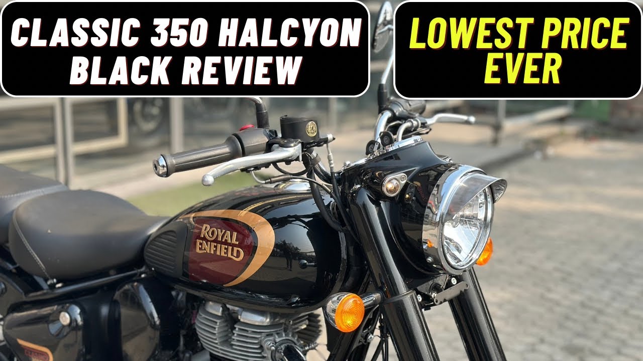 Royal Enfield Classic 350 Halcyon Black Review